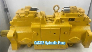 Testowanie pompy hydraulicznej CAT312 przed wysyłką